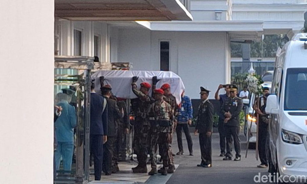 Jenazah Ryamizard Disemayamkan di Kemhan Sebelum Dimakamkan