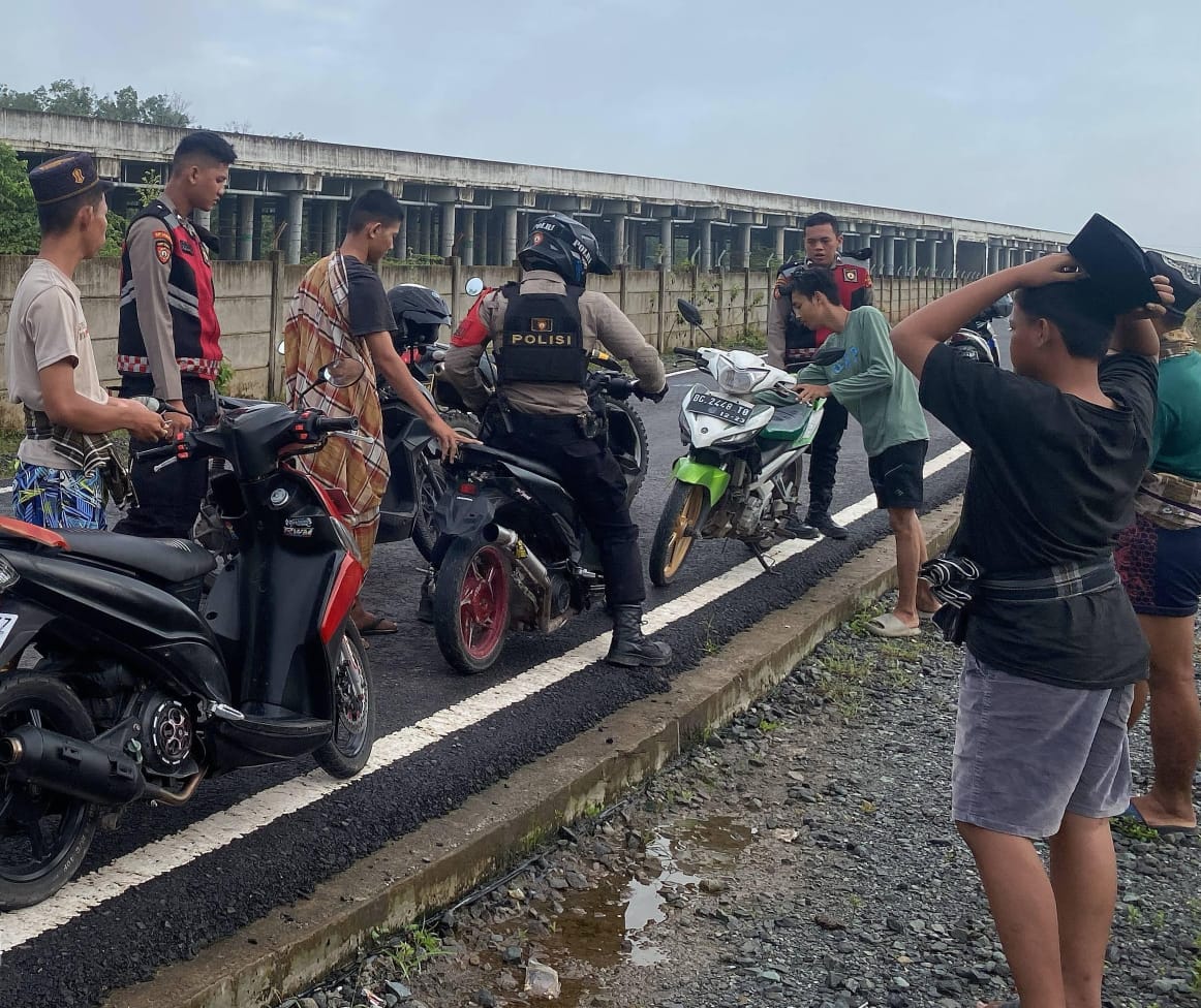 3 Unit Sepeda Motor Diamankan Saat Patroli Antisipasi Balap Liar di Tanjung Senai dan Palemraya Ogan Ilir