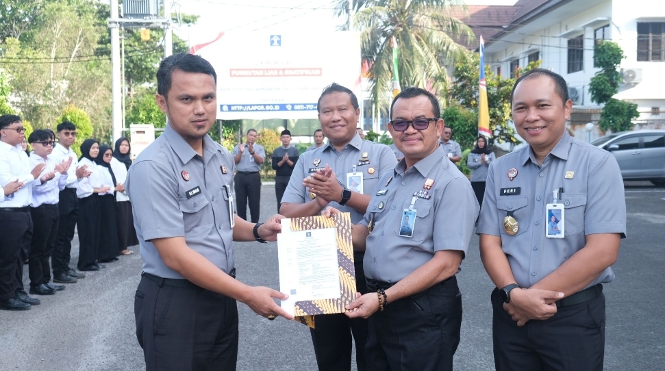 Pimpin Apel Pagi, Kakanwil Kemenkum Babel Tekankan Integritas dan Pelayanan Prima