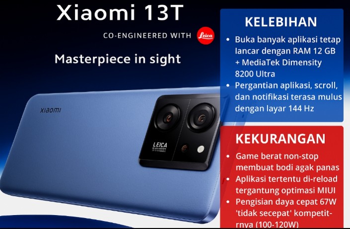 Review Komplit Xiaomi 13T, Ponsel Multitasking Tanpa Batas dengan RAM 12 GB