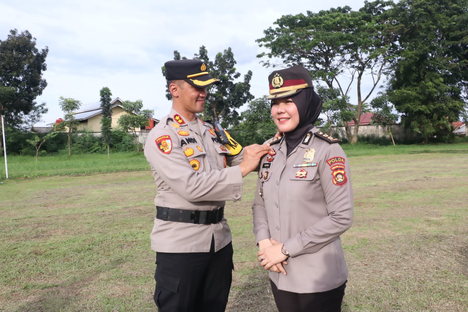 Pangkat Evolet Milik Polwan Cantik yang Digendong Kapolres Ogan Ilir Sempat Tertinggal di Rumah