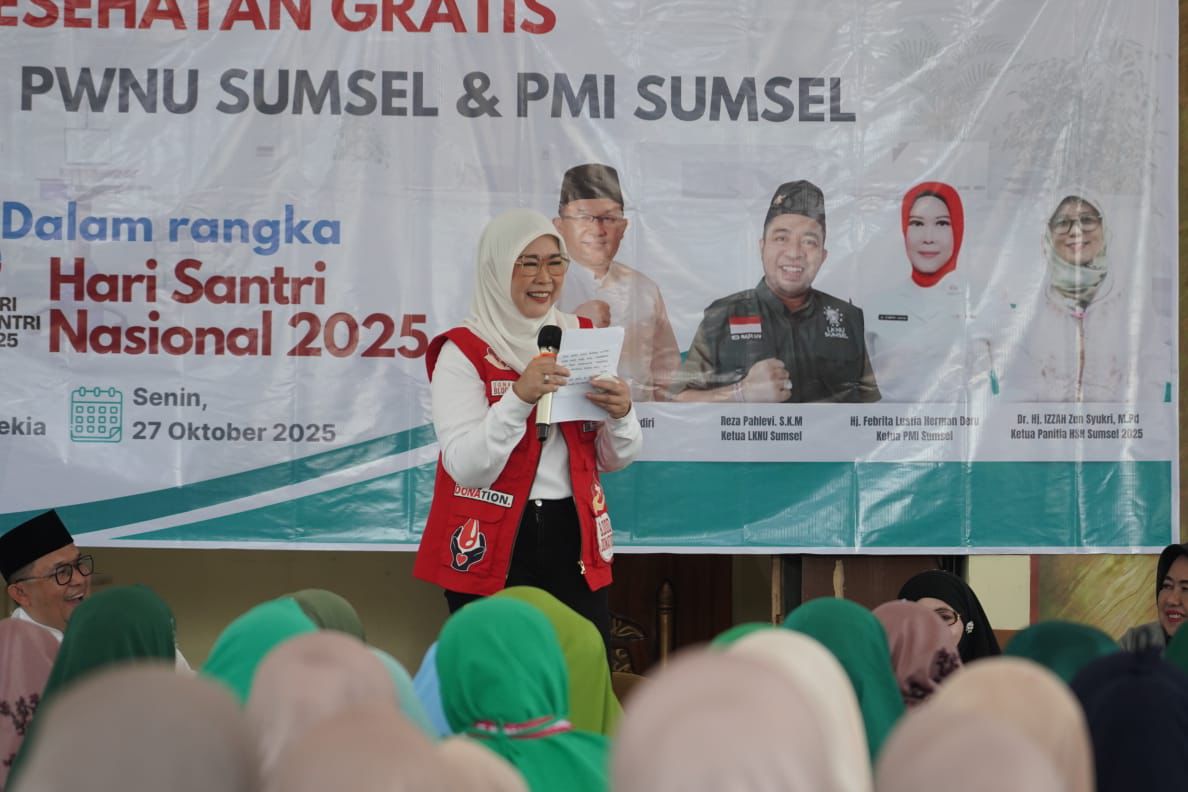 PMI Sumsel dan PWNU Kolaborasi Gelar Donor Darah di Ponpes Aulia Cendekia