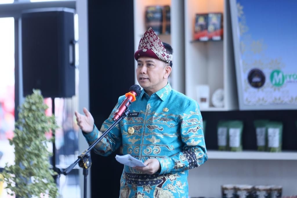 Pj Gubernur Agus Fatoni Buka Pameran Jelajah Sumatera Selatan di Bandara Soetta