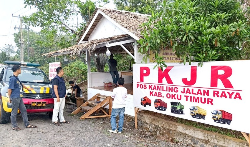 Sopir Truk Lapor Pungli ke Polda Sumsel, Temukan Pos Kamling Jalan Raya di Perbatasan OKU Timur dan Lampung