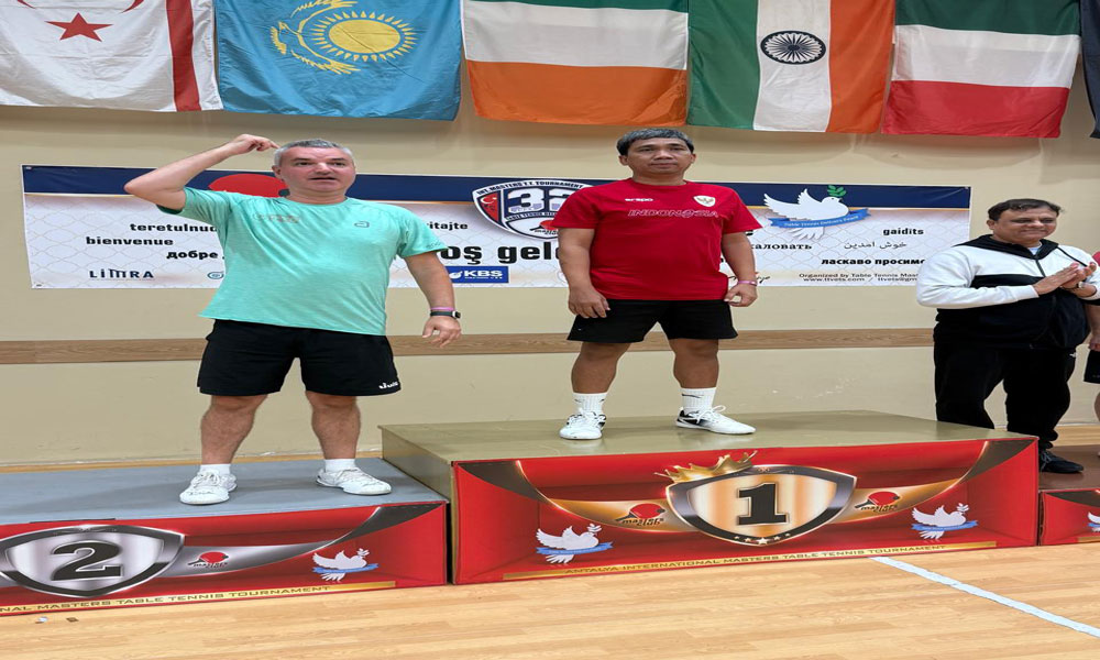 Ismu Harinto Juara Antalya International Masters Table Tennis Tournament 2026 di Turki