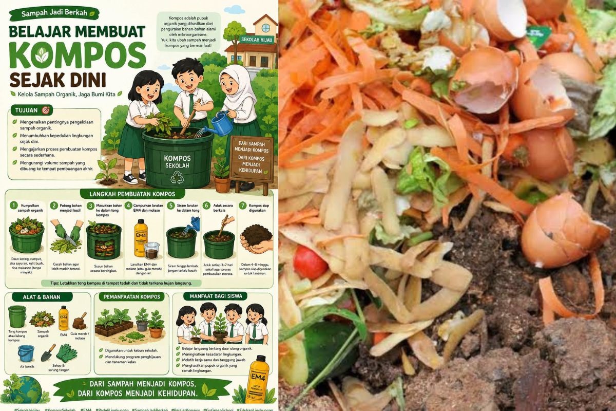 Mudah, Begini Cara Membuat Pupuk Kompos dari Sampah Dapur Sisa Makanan di Rumah