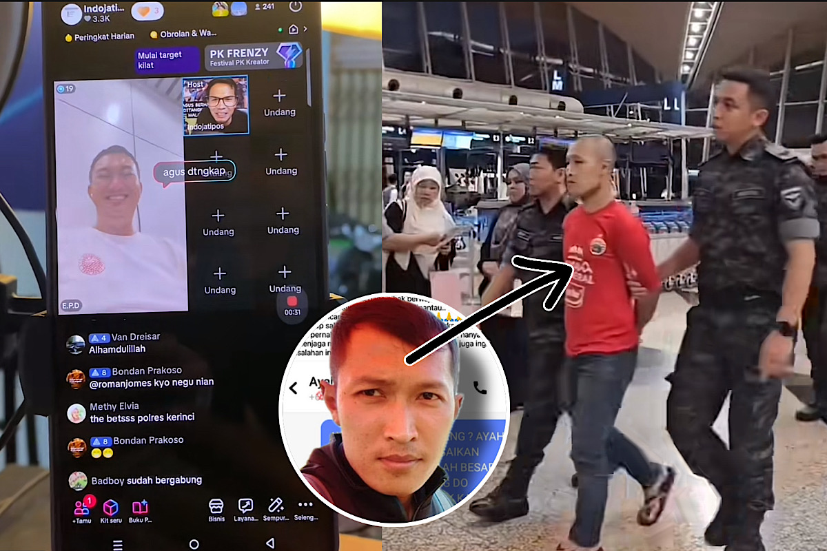 Agus Buron Pembunuhan Wanita di Kerinci Jambi Dibawa Polisi Dari Malaysia Langsung ke Padang   