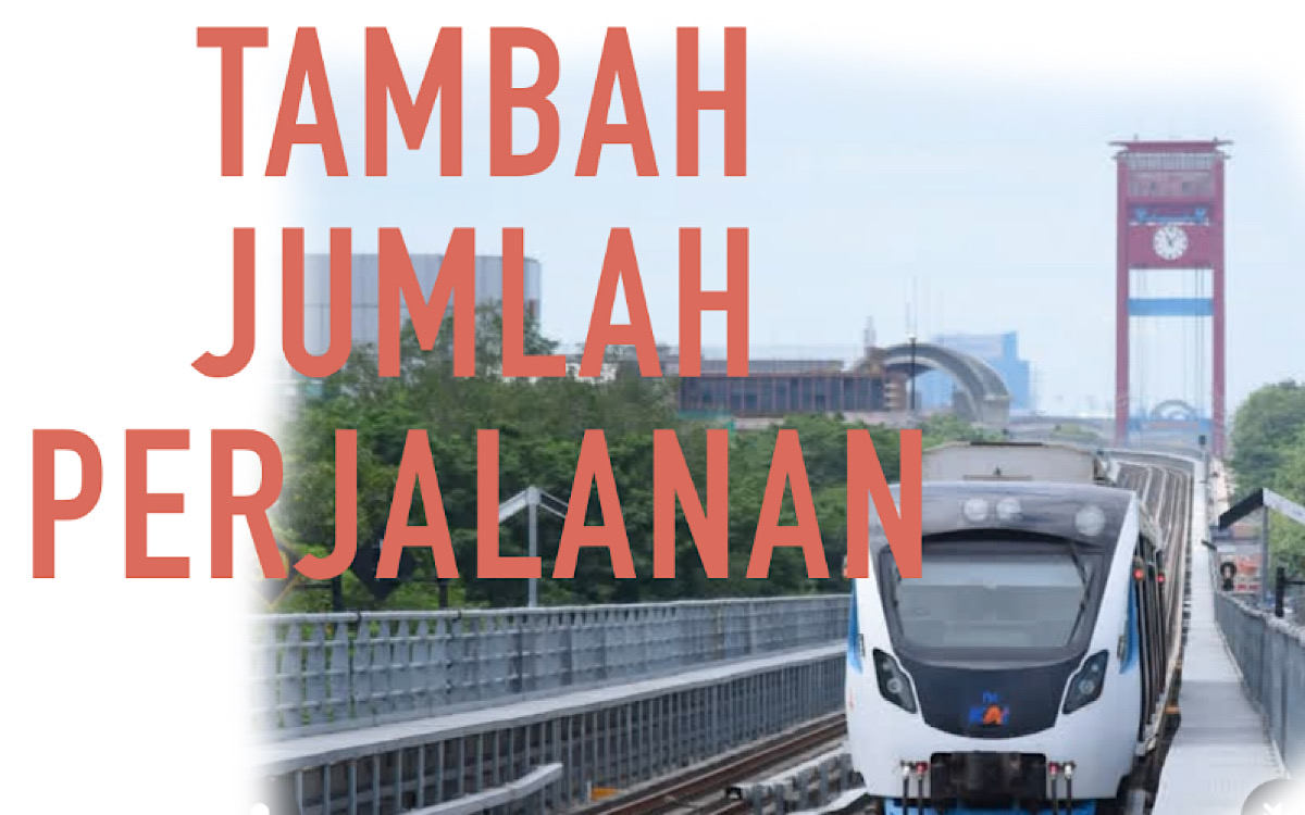 Tahun Baru LRT Palembang Operasi Sampai Dini Hari, Sambut Tahun Baru Tambah Jadwal dan Jumlah Perjalanan   