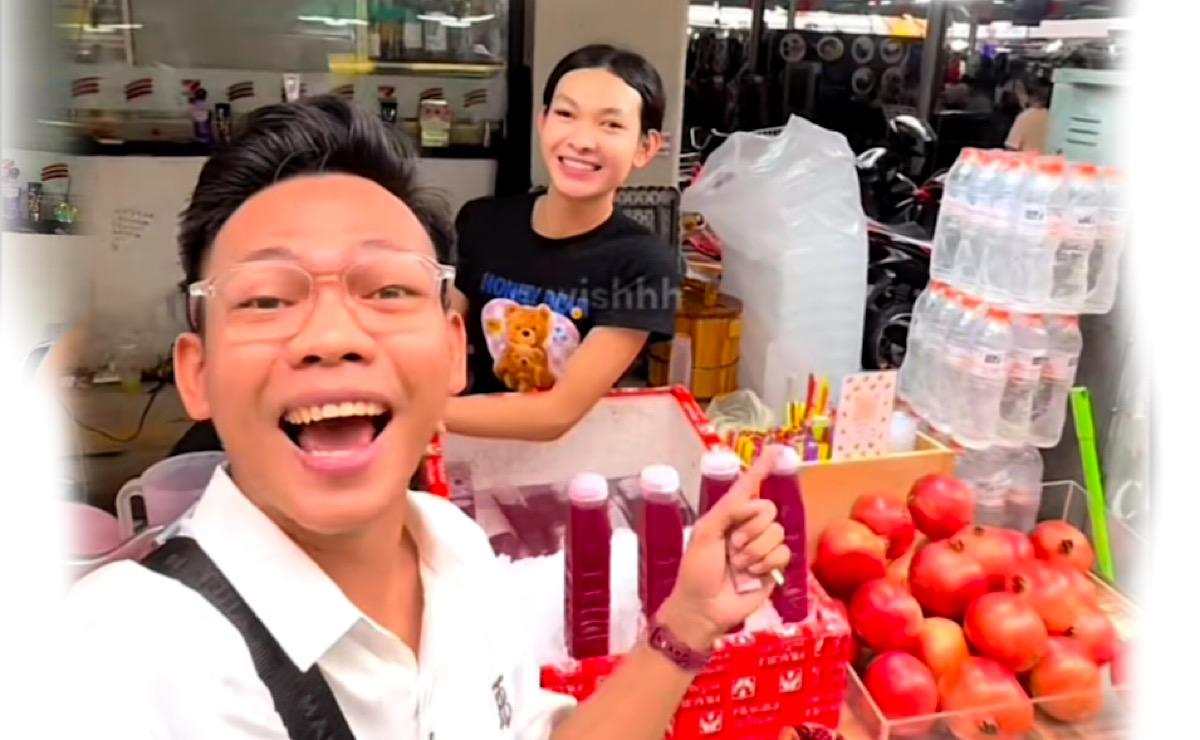 Jeny Penjual Jus di Bangkok Ternyata Bisa Bahasa Palembang, Simak Ucapannya Bikin Shock