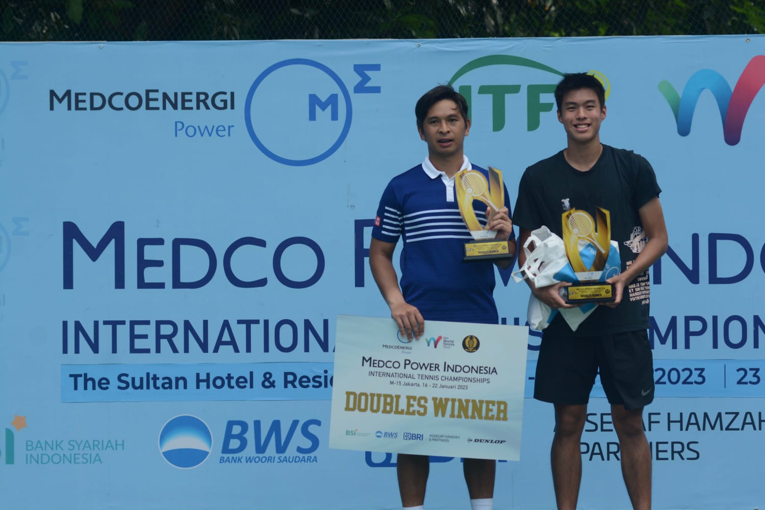 Yes, Nathan/Christoper Rungkat Juara Medco Power Indonesian International Tennis Championships 2023