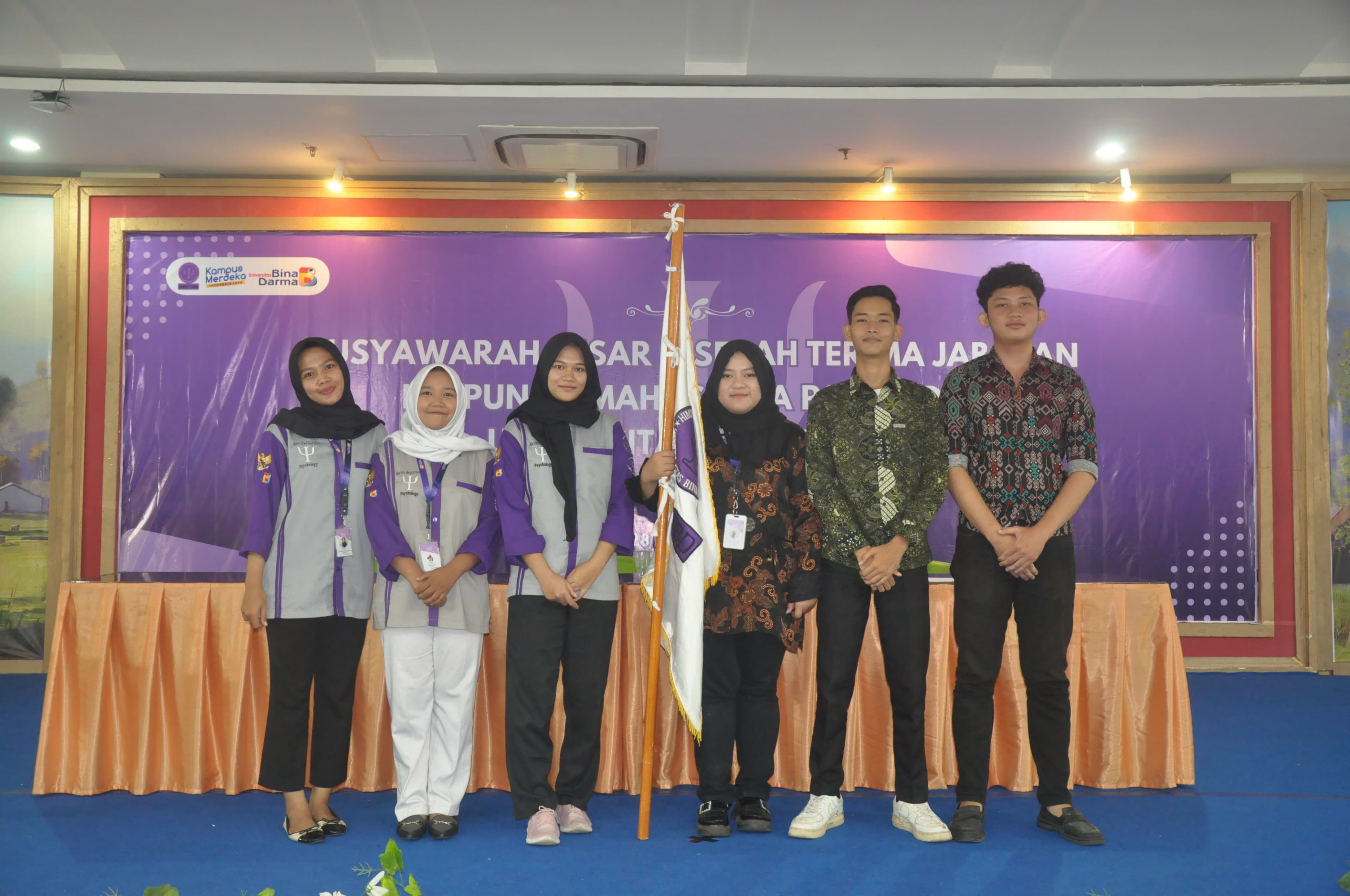 Himpunan Mahasiswa Psikologi Universitas Bina Darma Palembang Sertijab Pengurus Baru Periode 2024
