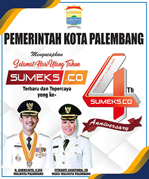 Pemerintah Kota Palembang Mengucapkan Selamat Ulang Tahun Sumeks.co yang Ke-4