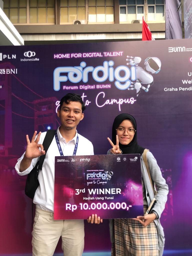 Hebat! Mahasiswa UBD Palembang Raih Juara 3 Lomba Hackthon Fordigi BUMN 2023