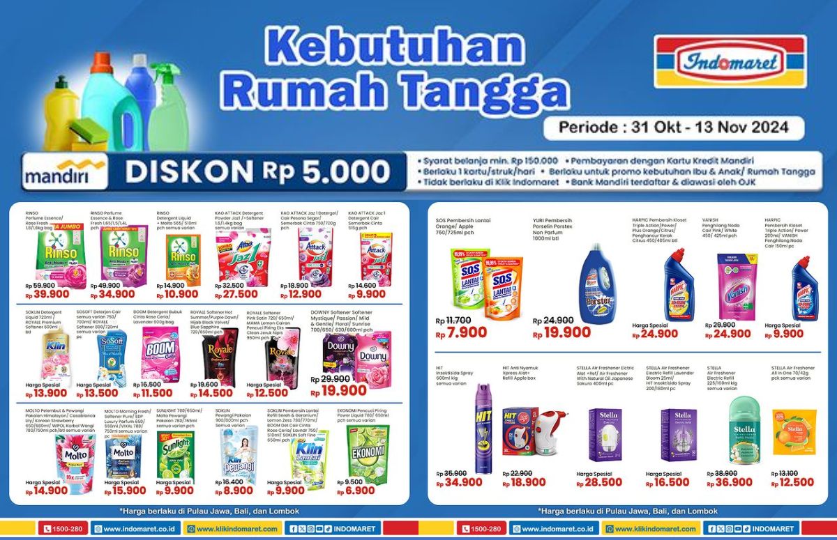 Katalog Promo Indomaret Hari ini, Hemat Banget! Ekonomi Pencuci Piring Cuma Rp6 Ribuan 