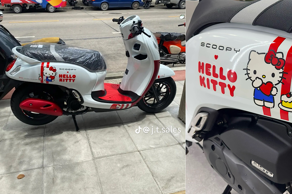 CATAT, Ini Perbedaan Honda Scoopy Rilisan Thailand Utamanya Pada Versi Terbatas Hello Kity 