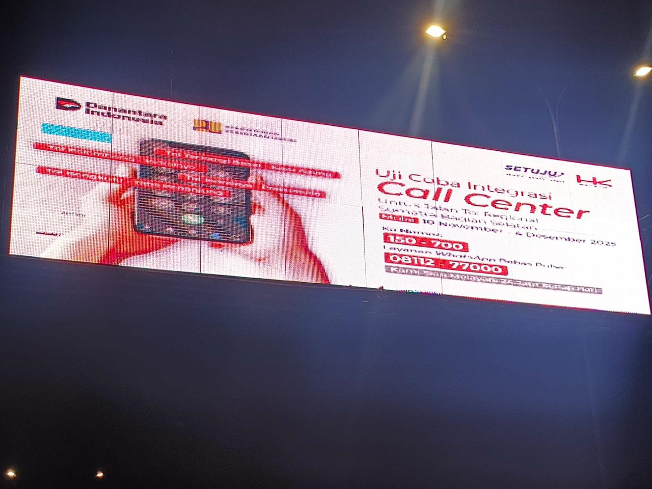 Perkuat Layanan dan Respon Cepat, Hutama Karya Uji Coba End-to-End Call Center di Jalan Tol Regional Sumbagsel