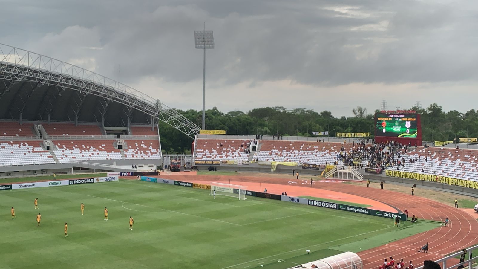 Babak Pertama Sriwijaya FC Vs PSMS Medan Tertahan 0-0, Laskar Wong Kito Butuh Serangan 