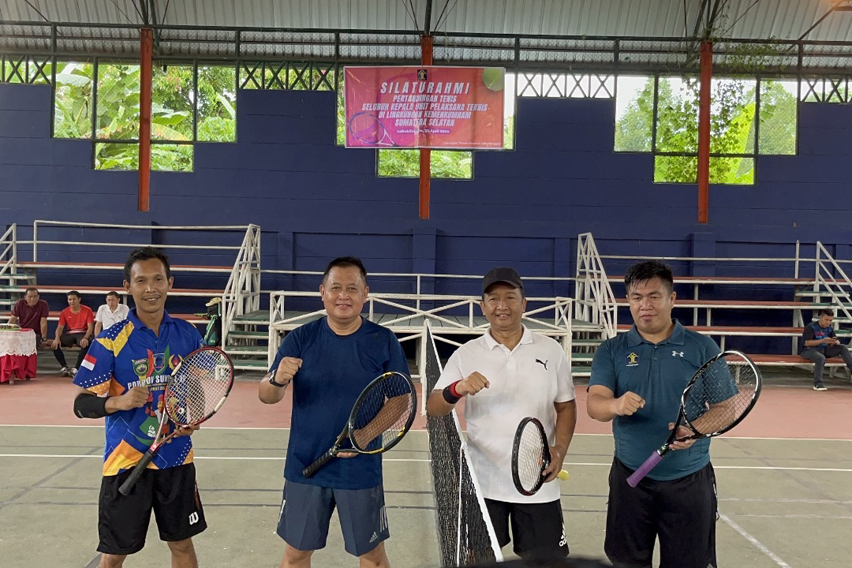 26 Kepala UPT Ikuti Turnamen Tenis Lapangan Antar Kepala Lapas Kemenkumham Sumsel