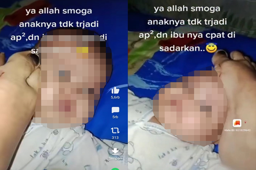 Astaghfirullah! Ibu Aniaya Bayi Pakai Kaki Hingga Menangis, Sebut 'Ini Anak Pembawa Sial', Netizen Murka