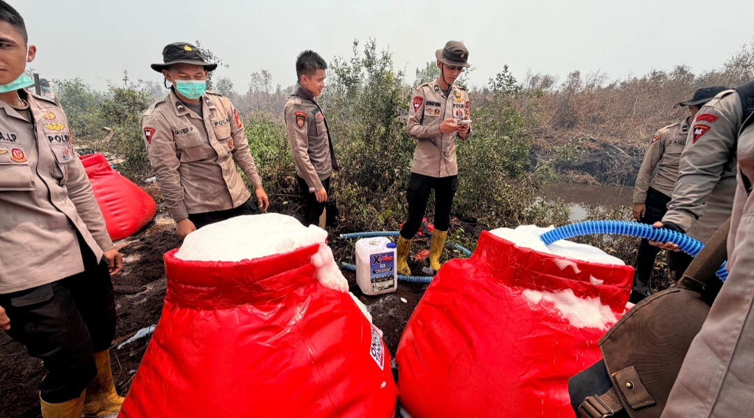Drone X-Fire Dikerahkan Menyasar Karhutla di Lahan Gambut OKI