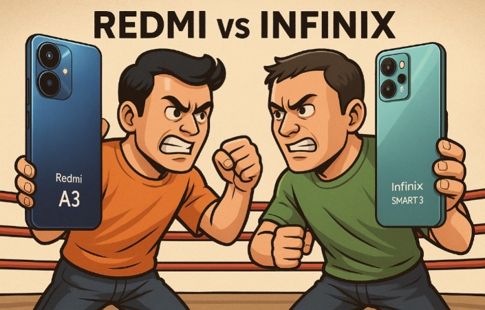 Adu Mekanik Ponsel Sejutaan: Redmi A3 vs Infinix Smart 8, Siapa Jawaranya?