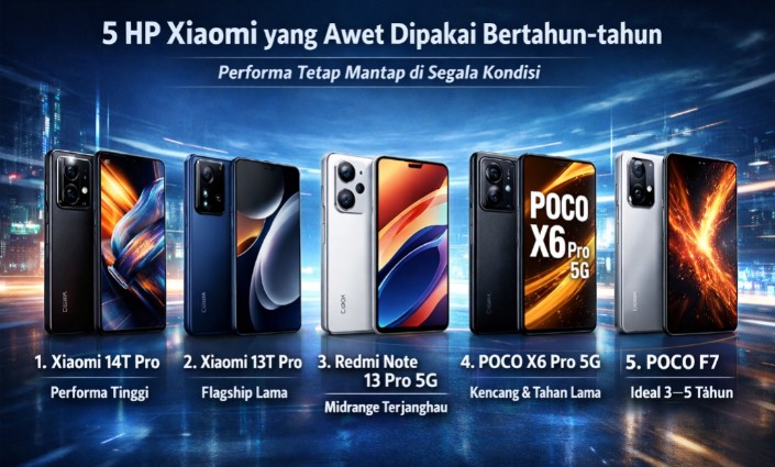 5 HP Xiaomi yang Awet Dipakai Bertahun-tahun, Performa Tetap Mantap di Segala Kondisi