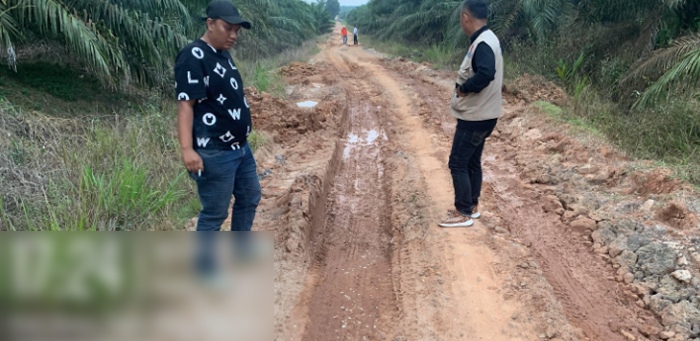 Aktivitas Warga Terhambat, Jalan Kali Deras - Kota Baru Mesuji Rusak Terendam Banjir