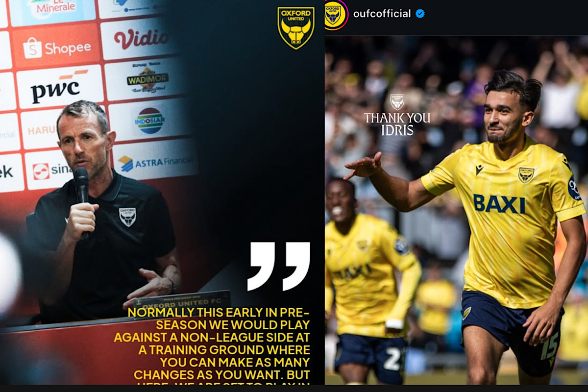 40 Ribu Suporter di GBK, Gary Rowett: Ini Bukan Pramusim Biasa Bagi Oxford United