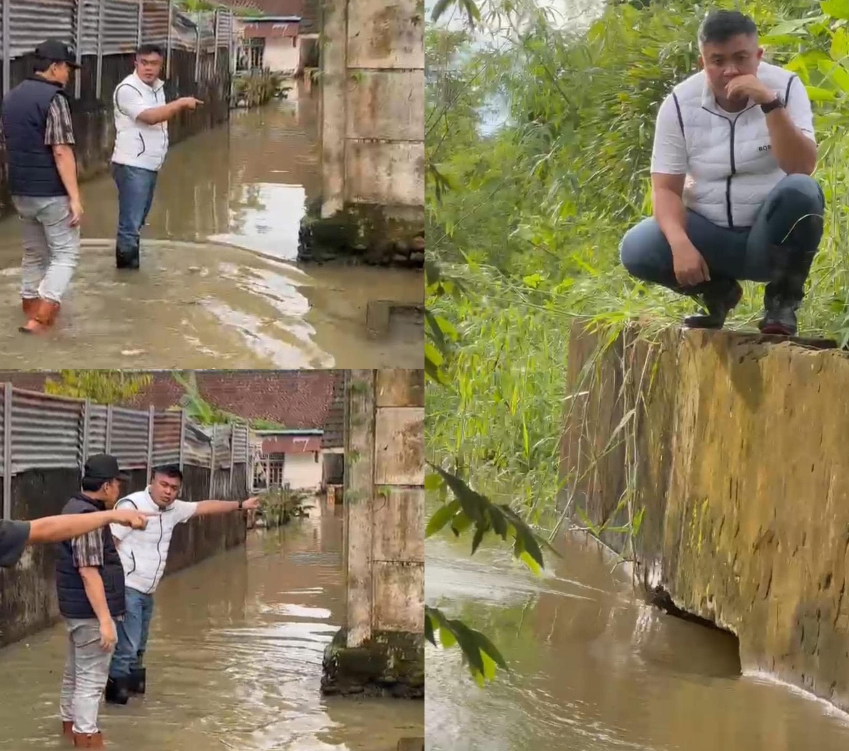 INI Langkah Kongkrit Sekda Aprizal Atasi Banjir di Kebun Bunga Usai Hujan Deras di Palembang