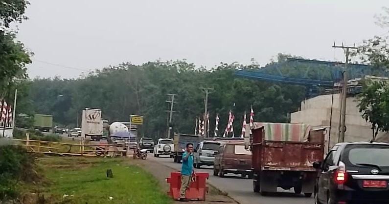 Jalan Raya Palembang – Betung Ditutup Selama 12 Hari