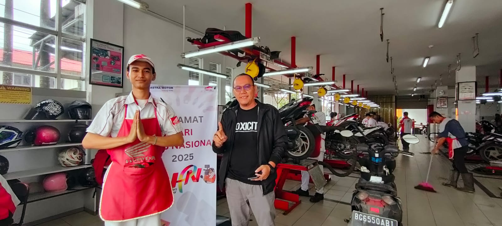 Astra Motor Sumsel Gelar Program Servis Gratis untuk Kalangan Pers dalam Rangka Hari Pers Nasional 2025