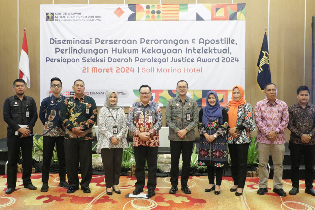 12 Kepala Desa/Lurah Bangka Belitung Wakili Daerah di Paralegal Justice Award 2024