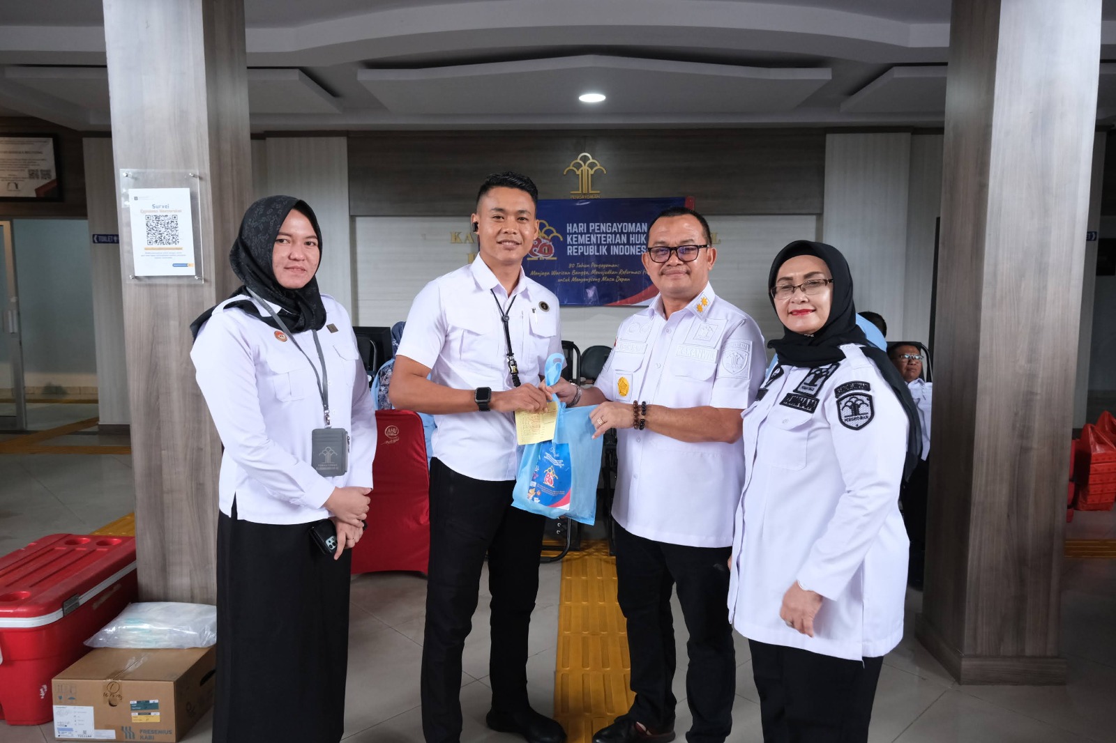 Kantor Wilayah Kemenkum Babel Gelar Donor Darah Peringati Hari Pengayoman ke-80