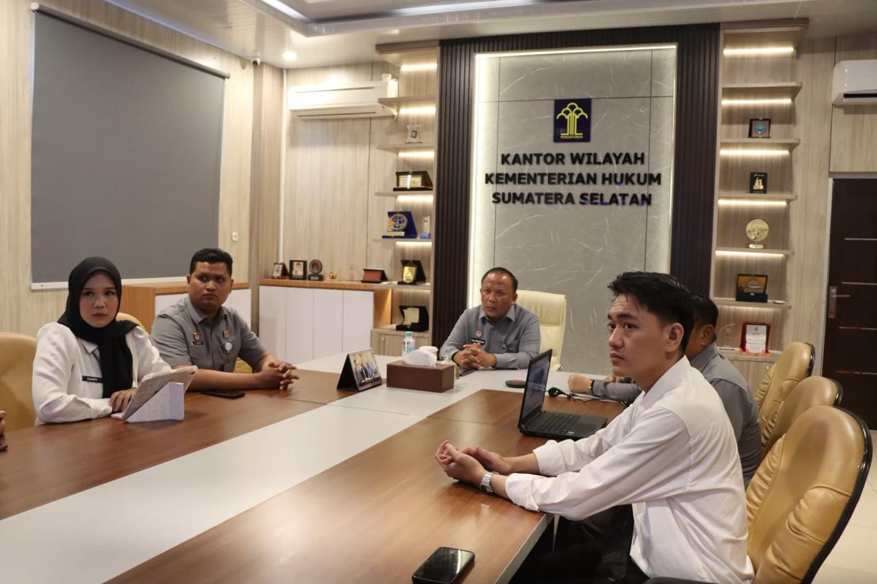 Kemenkum Sumsel Ikuti DSK Strategi Implementasi Standar Layanan Bantuan Hukum