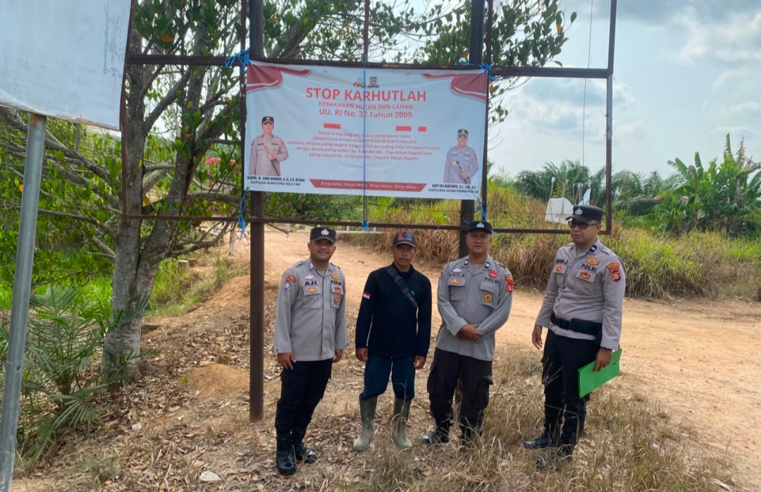 Sasar Perusahaan hingga Sekolah, Polres OKI Gencarkan Cegah Karhutla