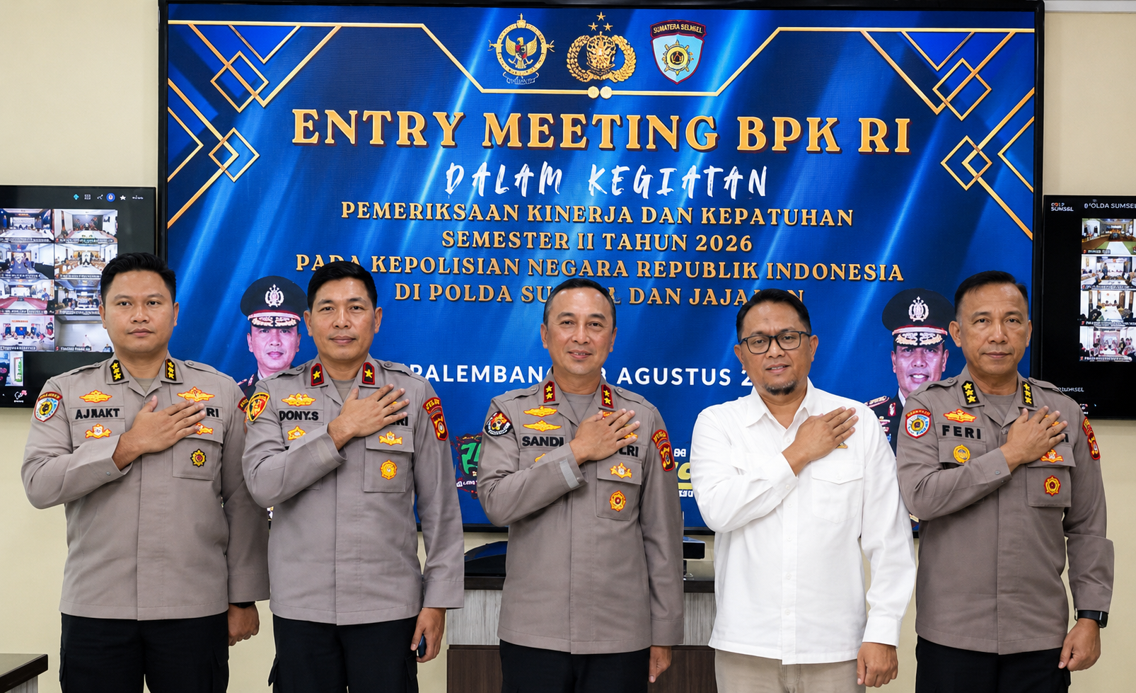 BPK RI Periksa Polda Sumsel, Kapolda Sandi Nugroho Tegaskan: Jangan Ada Data yang Ditutupi