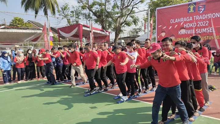 Peringati HUT Kemerdekaan RI, Kanwil Kemenkum HAM Gelar Lomba Tradisional