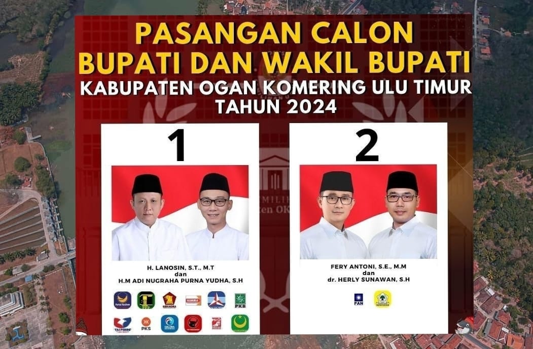 Duel di Daerah Lumbung Padi:Lanosin Nomor Urut 1 dan Fery Antoni No 2 Siap Bertarung di Pilkada OKU Timur 2024