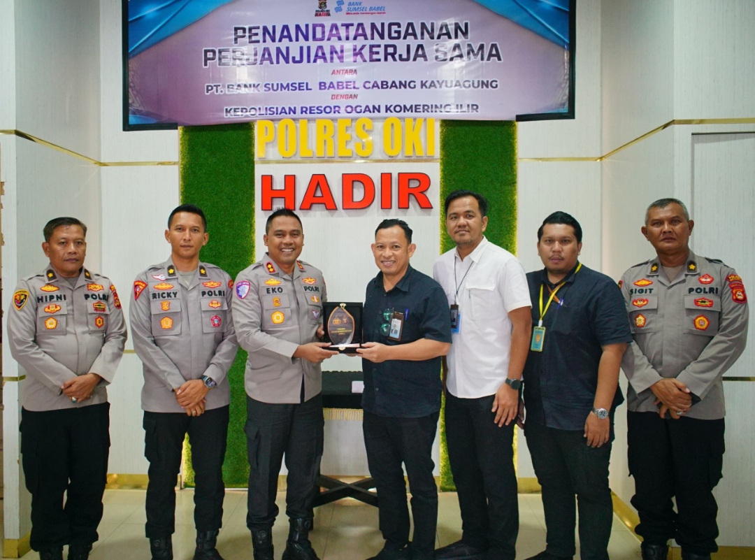 Polres OKI Siap Amankan Objek Vital, Kerjasama Bank Sumsel Babel 