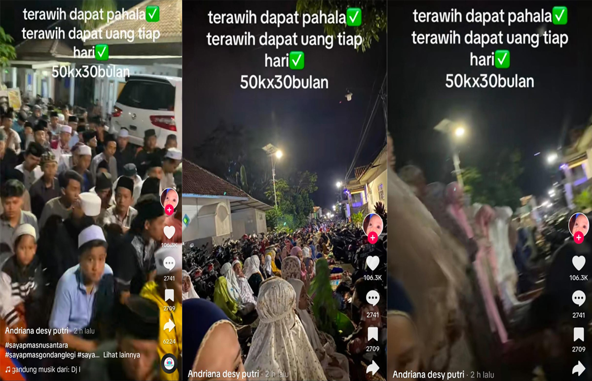 Geger! Jemaah Masjid di Malang dapat Saweran Usai Tarawih Berjamaah, Misteri Sosok Dermawan Ini Terungkap