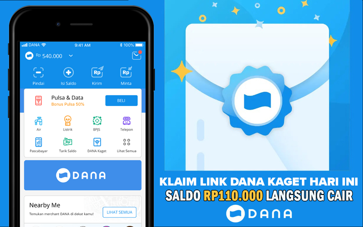 Cuan Gratis Langsung ke HP, Klaim Saldo DANA Kaget Rp110.000 Tanpa Proses yang Rumit