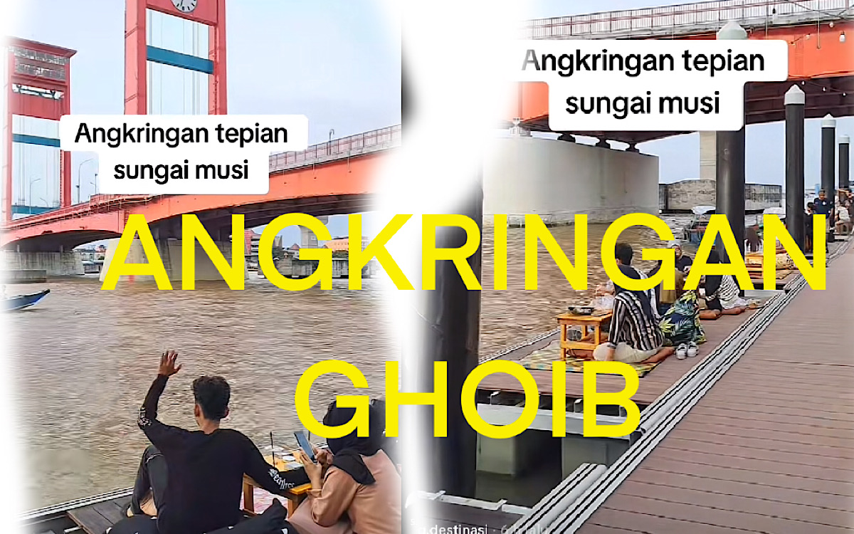 Angkringan Viral di Dermaga Sungai Musi 7 Ulu Palembang Ghoib, Banyak Pengunjung Yang Datang ke Lokasi Kecewa 