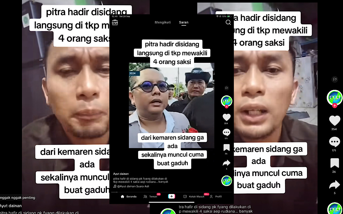 Pitra Pengacara Iptu Rudiana Tiba-tiba Hadir Disidang Lapangan 7 Terpidana Kasus Vina, Netizen: ‘Kok Muncul?’