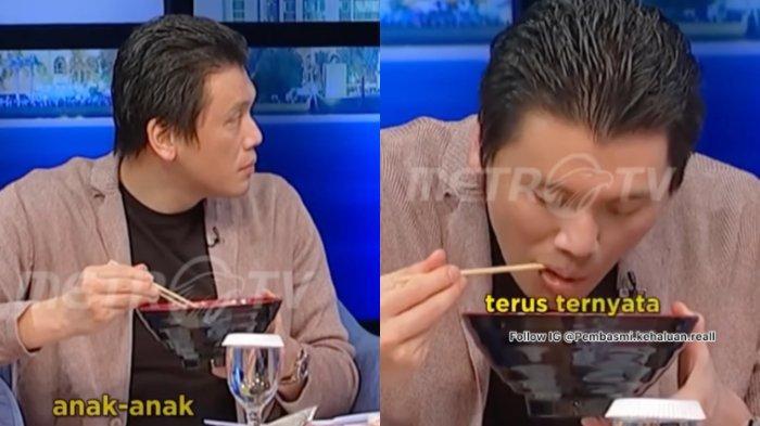 Viral Momen Kocak Reino Barack Perdana Makan Seblak Pakai Sumpit, Netizen: Jajanan Kita Direview Orang Kaya