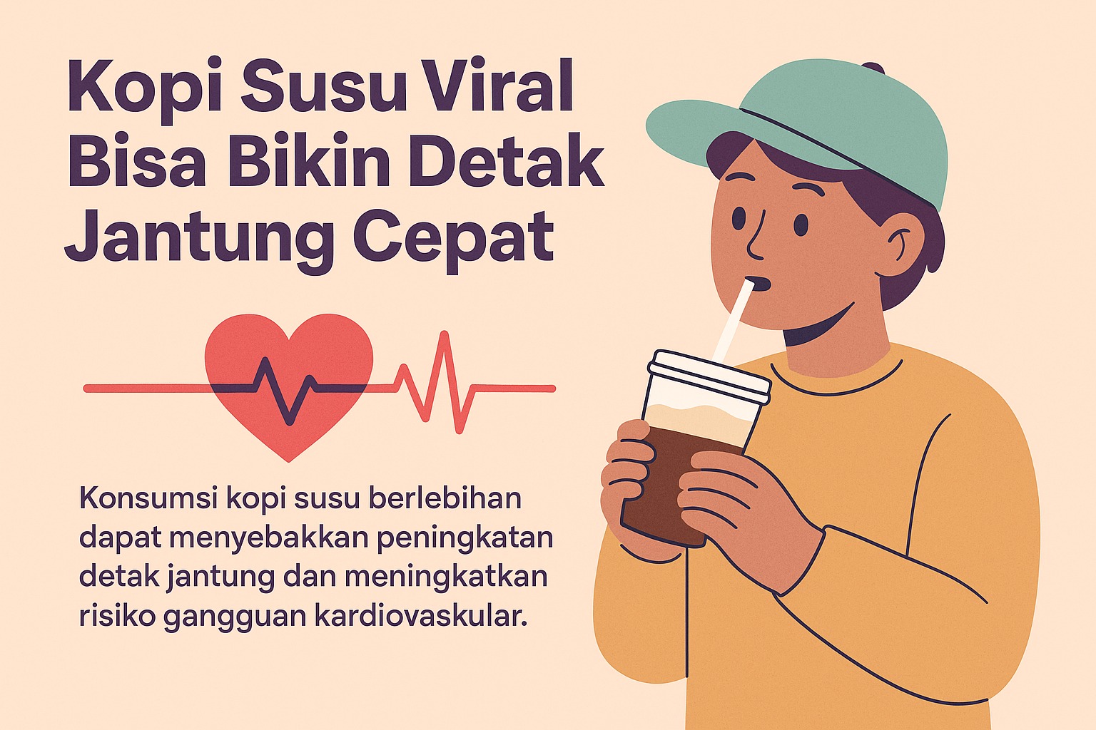 Kopi Susu Viral Bisa Bikin Detak Jantung Melejit? Ini Bukti dan Faktanya!