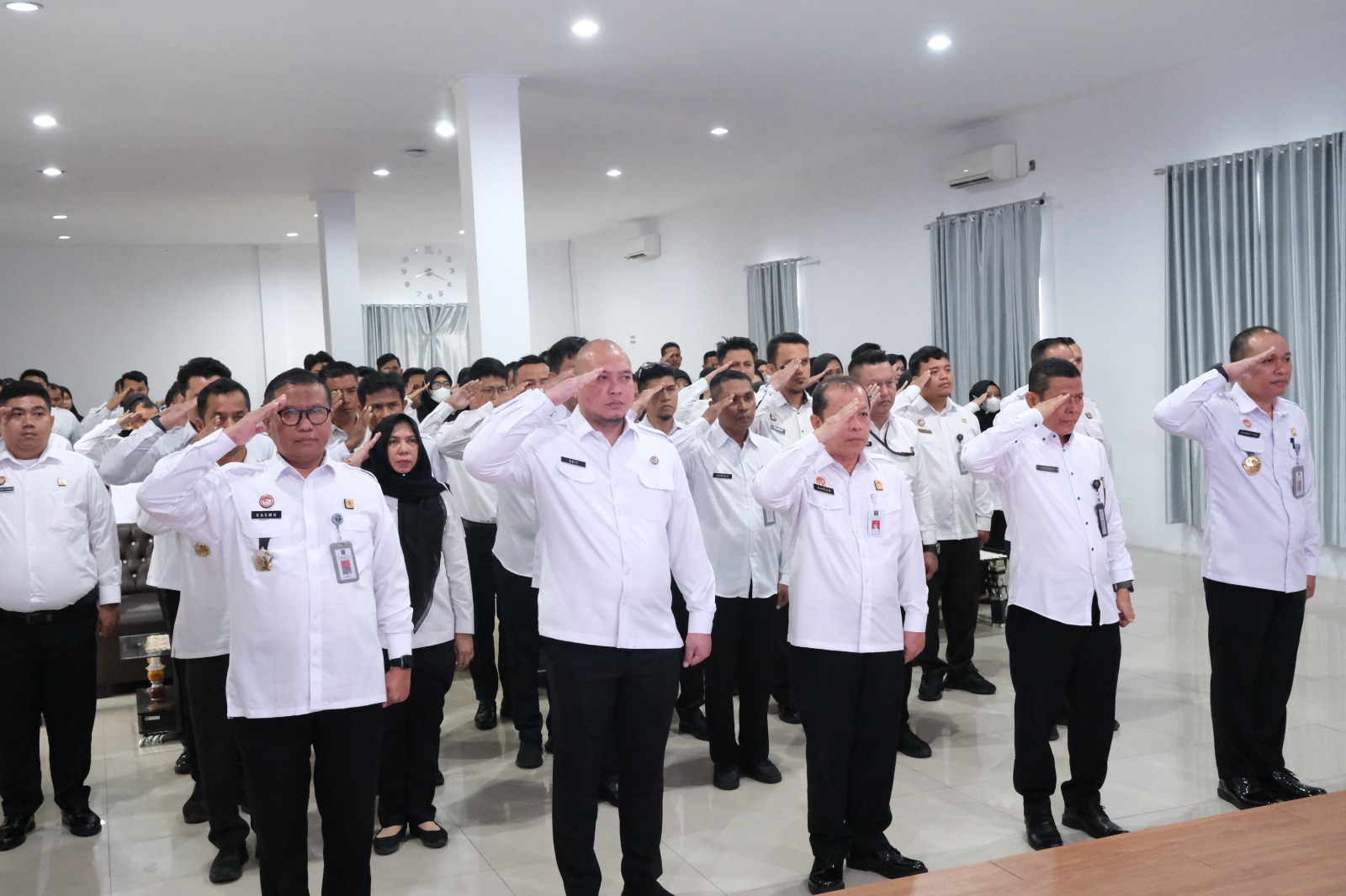 Jajaran Kemenkum, Kemen HAM, dan Ditjen Imigrasi Babel Ikuti Apel Bersama Secara Virtual