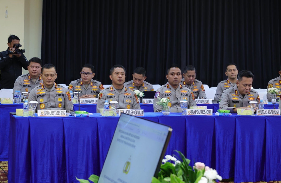 Kapolres OKI Hadiri Taklimat Awal Audit Itwasda, Kapolda Sumsel Tekankan Anev dan Kinerja
