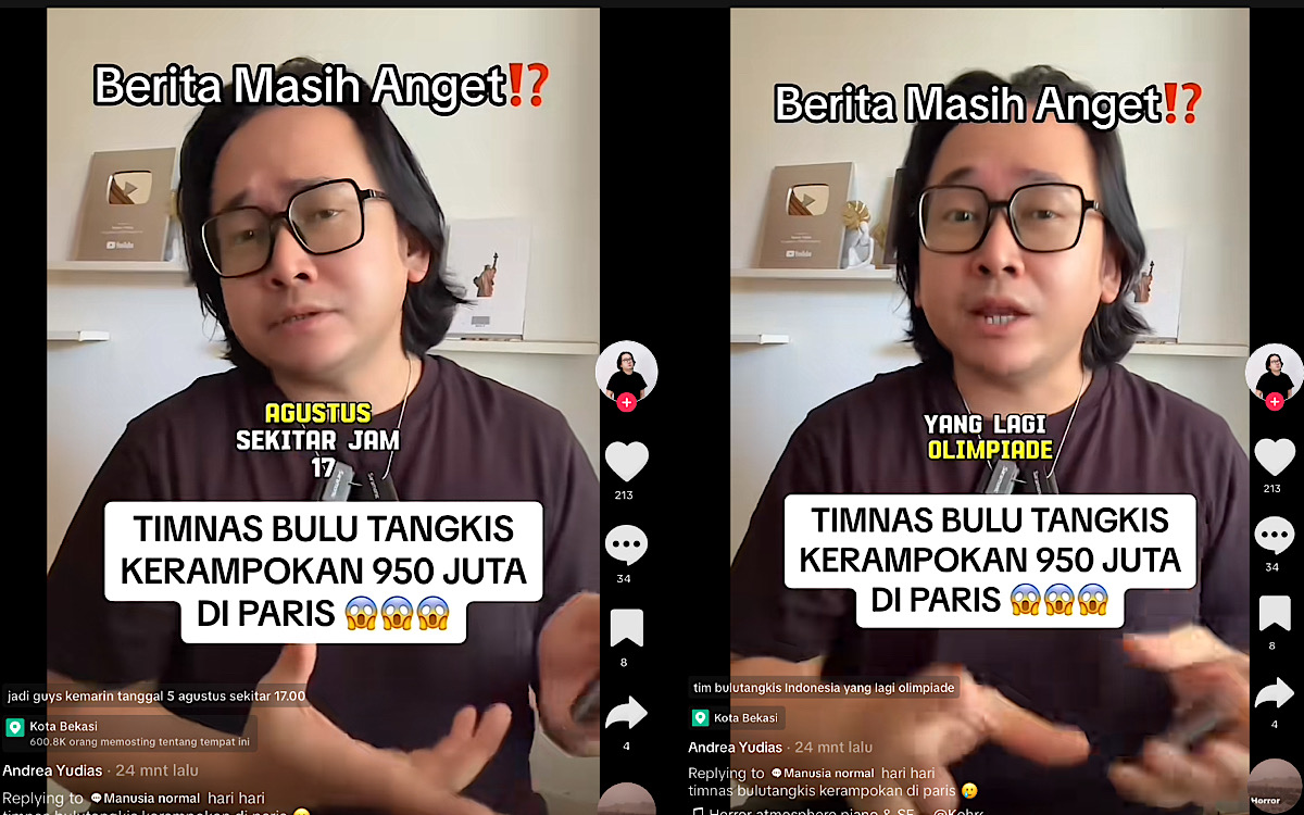 Ada-ada Aja, Tim Bulutangkangkis Indonesia Kerampokan Rp950 Juta, Modus Kempes Ban Ternyata Ada Juga di Paris?