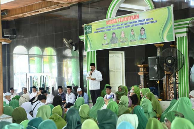 Askolani Ajak Muslimat NU Talang Kelapa Terus Dukung Program Banyuasin Religius