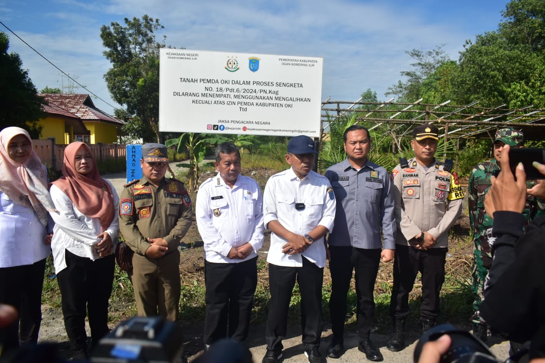 Pemkab dan Kejari OKI Pasang Plang di Hutan Kota: Upaya Kuat Amankan Aset Daerah